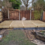 beginning of garden room build beginning of garden room build
